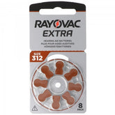 Rayovac Μπαταρίες Βαρηκοΐας Extra V312 8τμχ